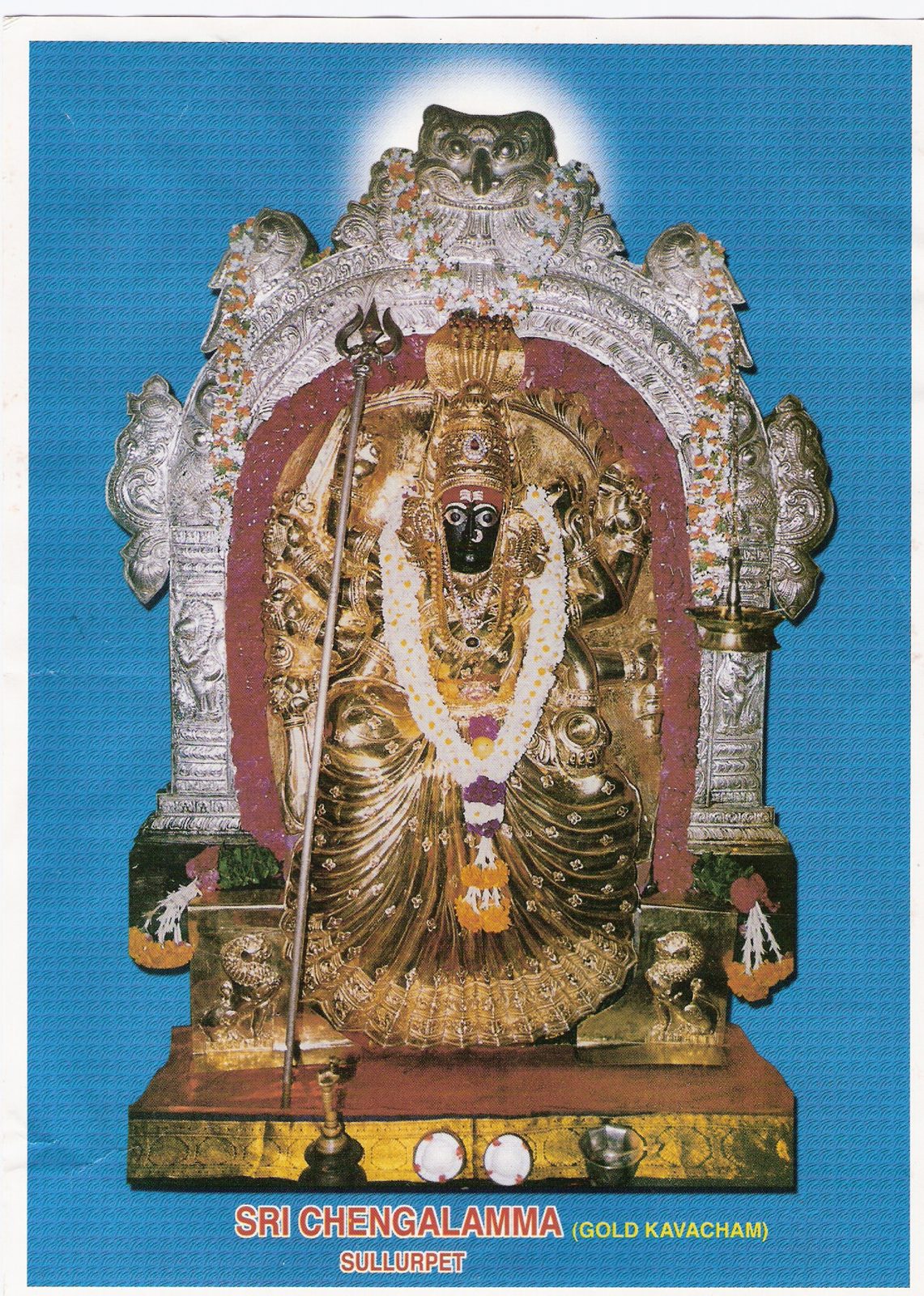 Gold Kavasam — Gold and silver Kavasam, Kireedam and sacred ornament work (5)