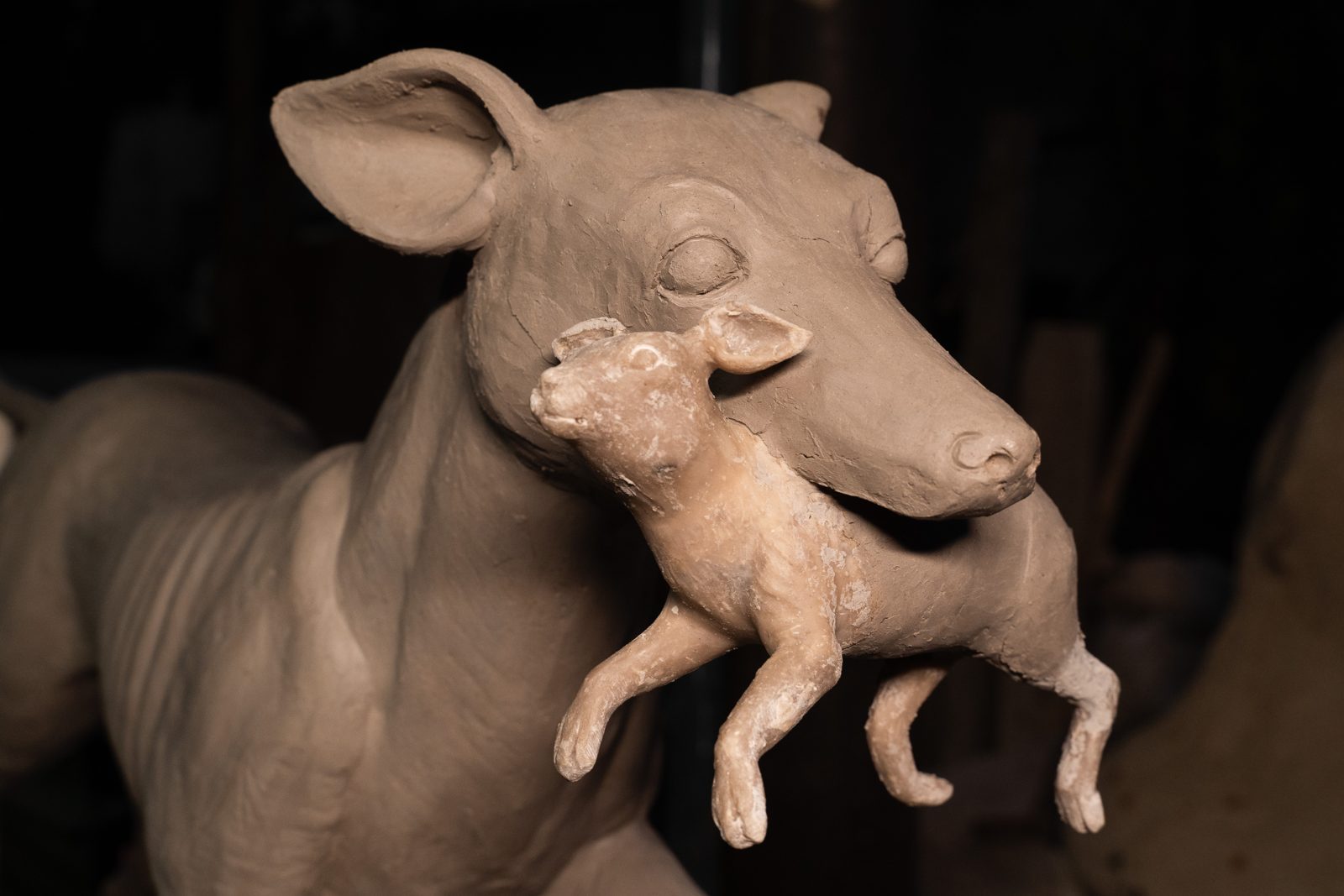 Ireland Commissions — Bronze horse and dog sculptures for private patrons, Ireland (2)