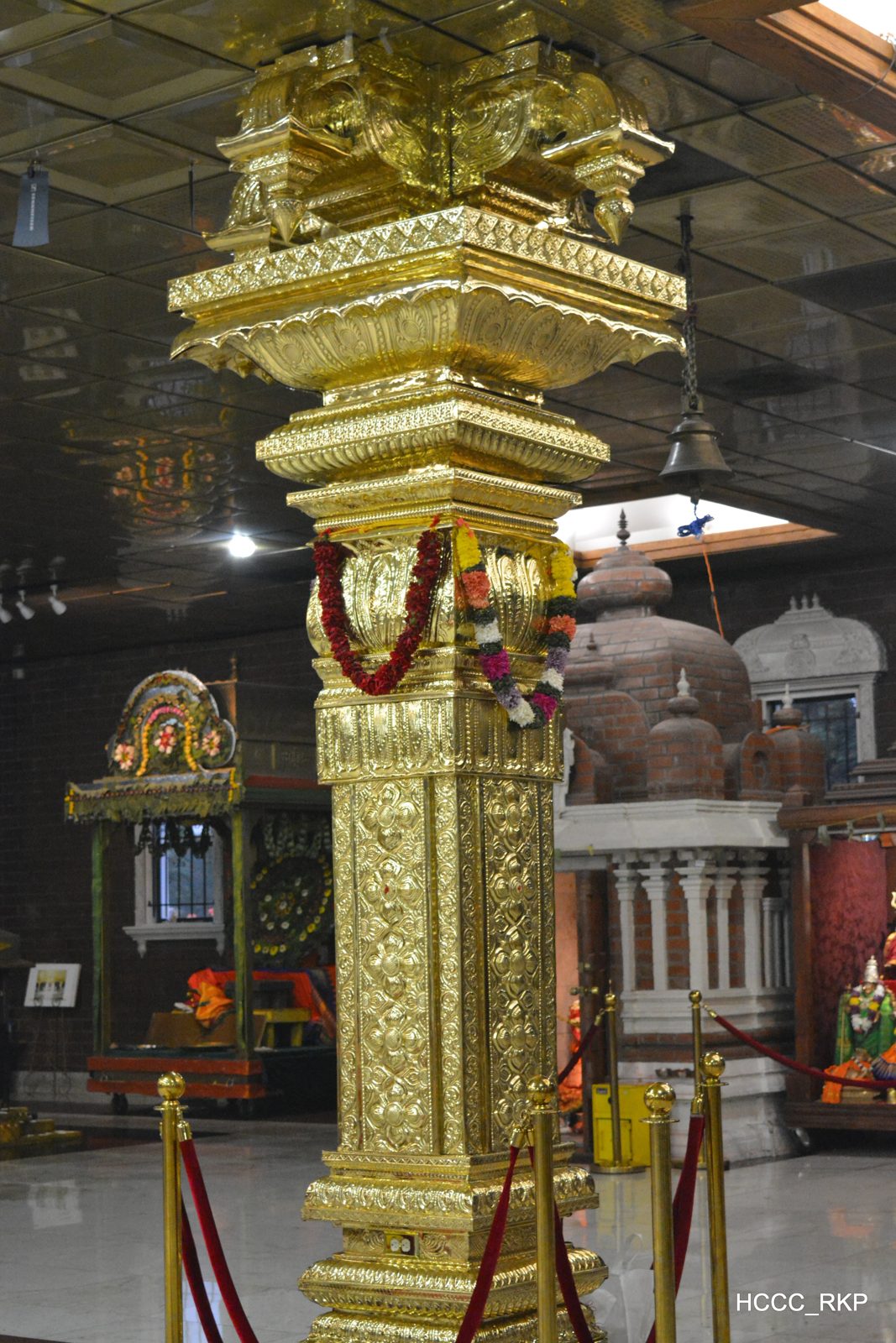 HCCC Pillars — Ornamental metal pillars for the Hindu Community & Cultural Center (3)