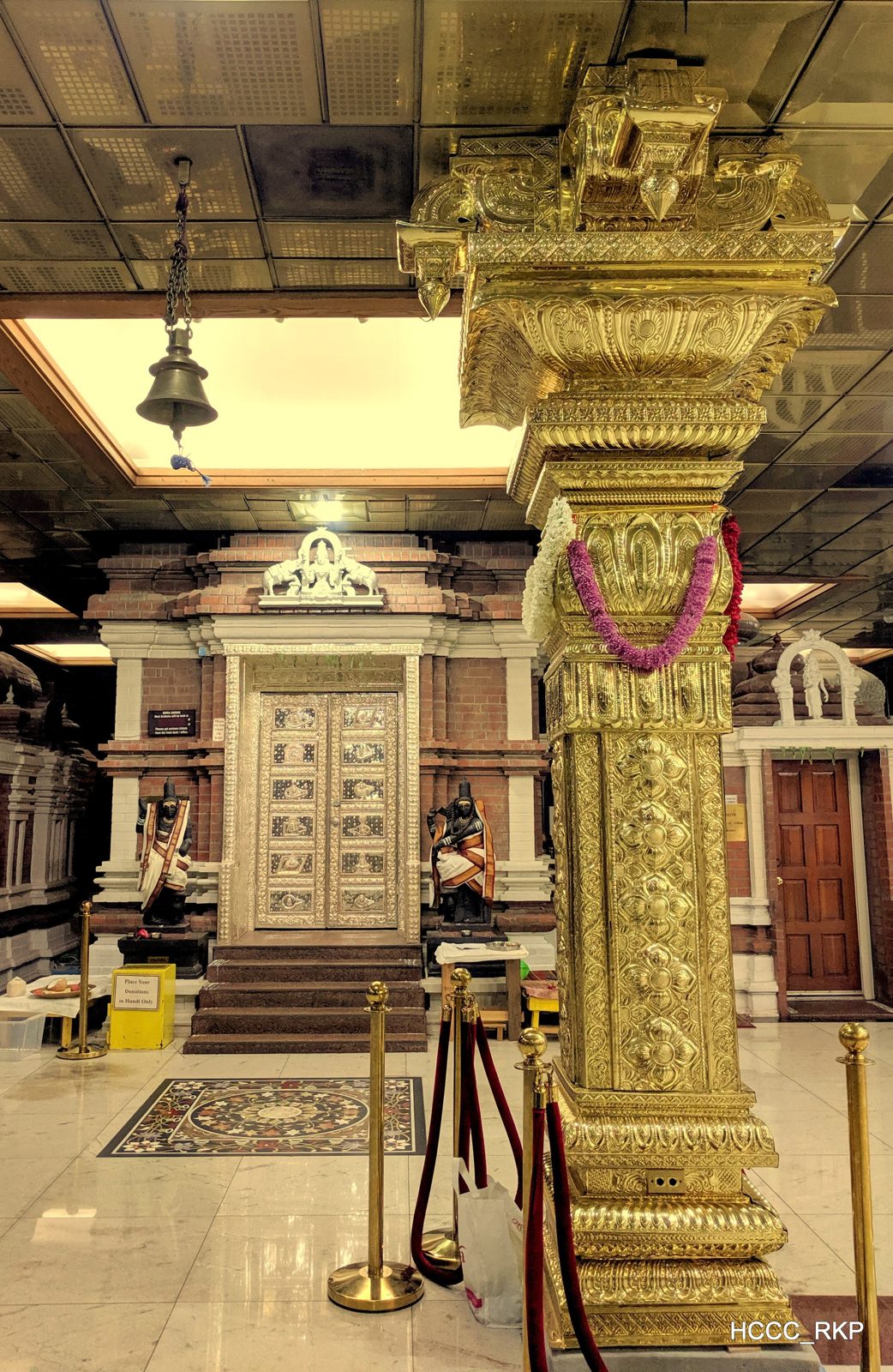 HCCC Pillars — Ornamental metal pillars for the Hindu Community & Cultural Center (4)